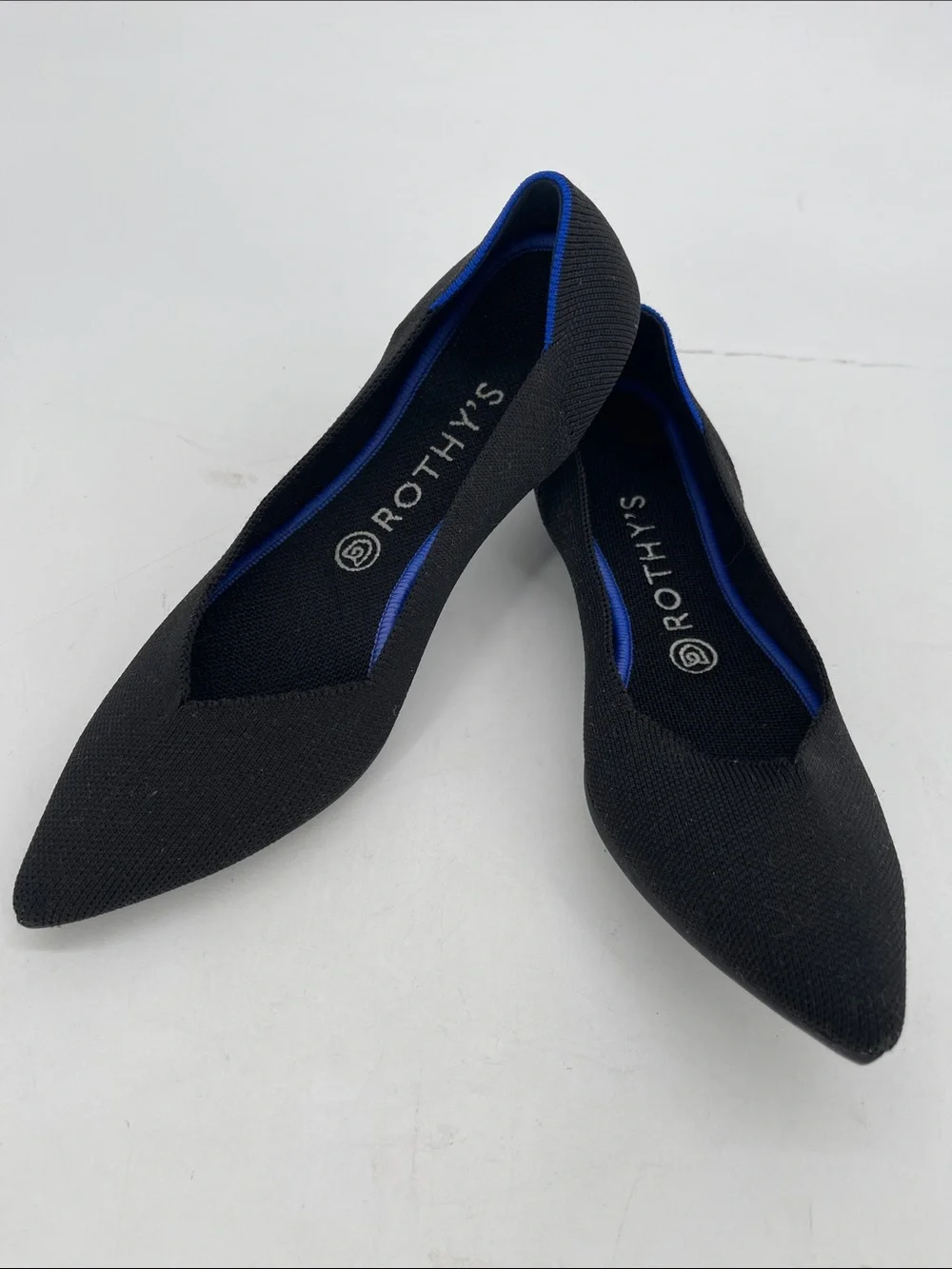 Rothy's Black The Point Flats Women Size 9